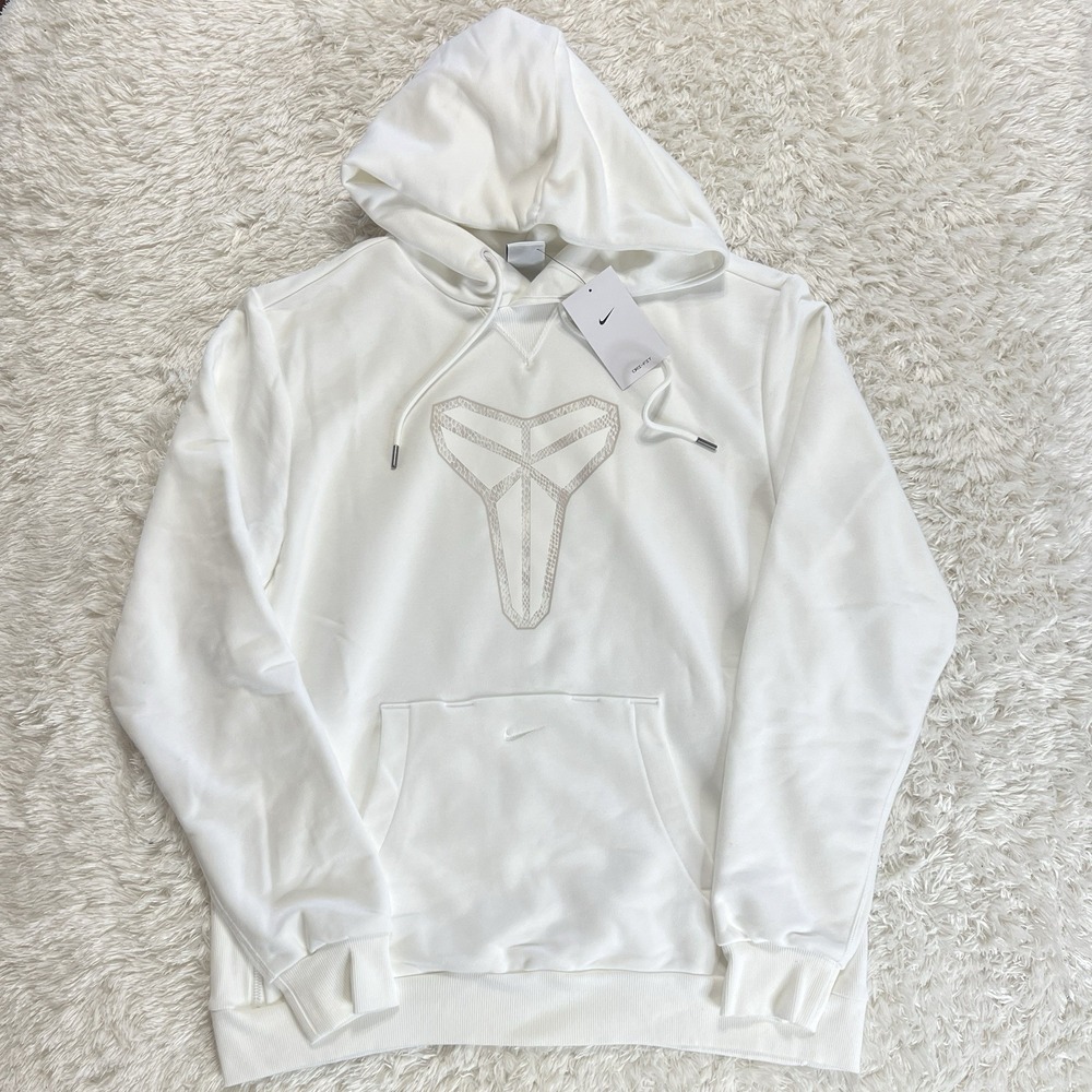 Nike Kobe Hoodie Men Sz Large Halo White HF0066-100 New $125 Retail